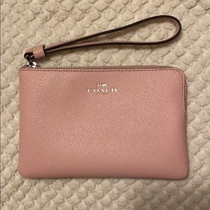 Coach pink wristlet